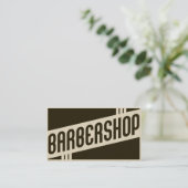 レトロの理髪店のスタンプカード ロイヤリティカード (スタンド正面)