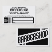 レトロの理髪店の紹介カード 紹介カード (正面/裏面)