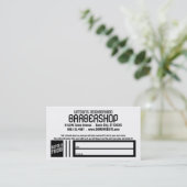 レトロの理髪店の紹介カード 紹介カード (スタンド正面)