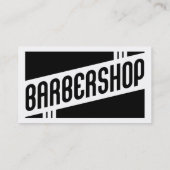 レトロの理髪店の紹介カード 紹介カード (裏面)