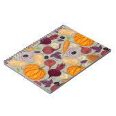 レトロの生鮮野菜の背景 ノートブック (左側)