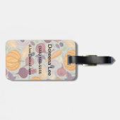 レトロの生鮮野菜の背景 ラゲッジタグ (裏面横)