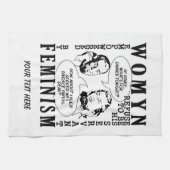 レトロの男女同権主義のユーモア手タオル キッチンタオル (横)