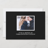 レトロの白い原稿の保存日付の完全な裁ち切り写真 セーブザデート (裏面)