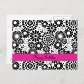 レトロの白黒によっては郵便はがきが開花します ポストカード (正面/裏面)