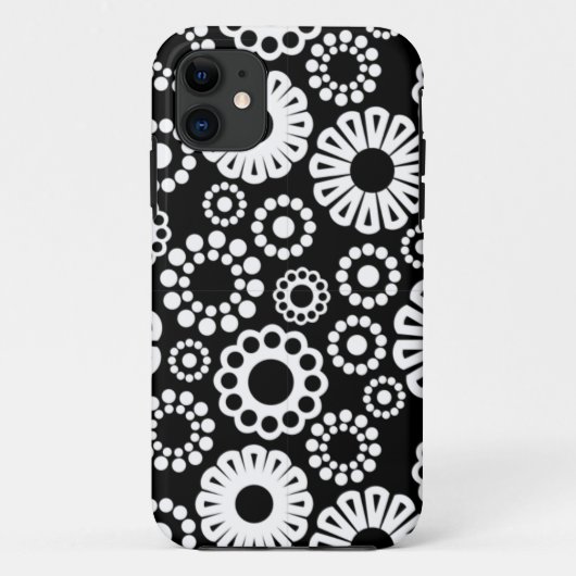 レトロの白黒によってはiPhone 5の箱が開花します Case-Mate iPhoneケース (裏面)