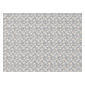 レトロの白黒の水玉模様と星 テーブルクロス (正面(横))