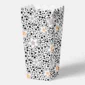 レトロの白黒の水玉模様と星 フェイバーボックス (正面)