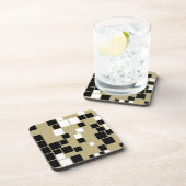 レトロの白黒パターンコースター コースター (右側)