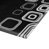 レトロの白黒正方形 カッティングボード (角)