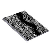 レトロの白黒正方形 ノートブック (右側)