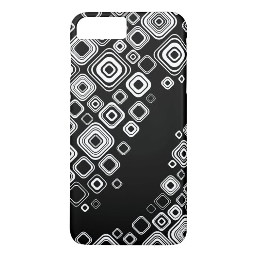 レトロの白黒正方形 Case-Mate iPhoneケース (裏面)