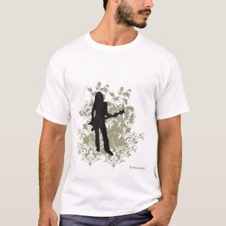 レトロの石の女の子のTシャツ Tシャツ