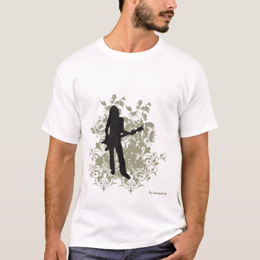 レトロの石の女の子のTシャツ Tシャツ (正面)
