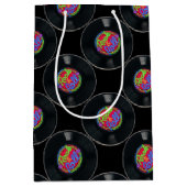 レトロの石及びロールビニールのギフトバッグ ミディアムペーパーバッグ (正面)