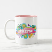 レトロの破烈のナースのギフト ツートーンマグカップ (左)