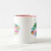 レトロの破烈のナースのギフト ツートーンマグカップ (中央)