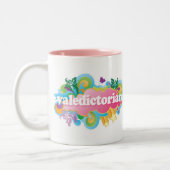 レトロの破烈の卒業生総代の卒業のギフト ツートーンマグカップ (左)