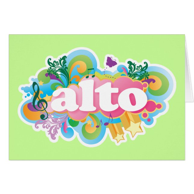 レトロの破烈ALTO歌手の聖歌隊のギフト (正面横)