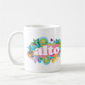 レトロの破烈ALTO歌手の聖歌隊のギフト コーヒーマグカップ (左)