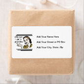 レトロの祖母のTシャツおよびギフト ラベル (インサイチュ)