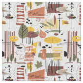 レトロの秋精力的の ファブリック (クローズアップ)