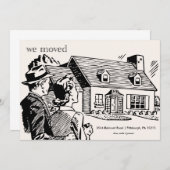 レトロの移動発表 案内状 (正面/裏面)