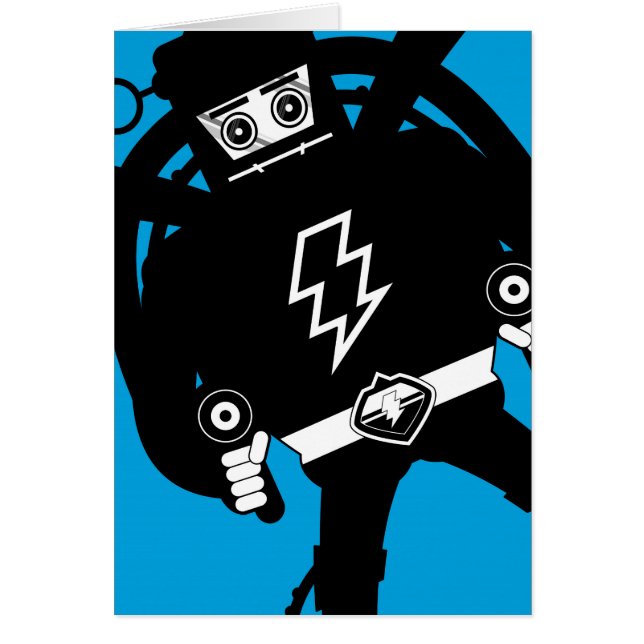 レトロの空想科学小説巨人のロボット (正面)