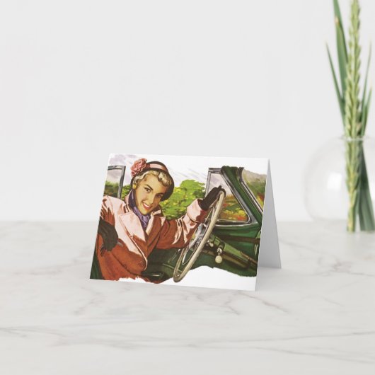 レトロの空白のなカード訪問は招待状旅行感謝していしています カード (正面)