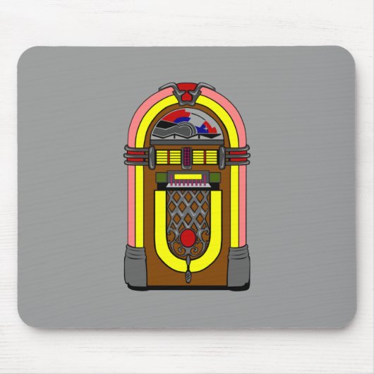 レトロの端正なoジュークボックスのマウスパッド マウスパッド (正面)