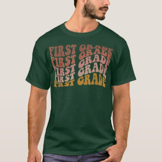 レトロの第1級新学期先生 Tシャツ