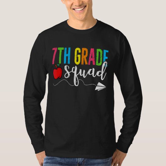 レトロの第7学年分隊の初日に戻る Tシャツ (正面)