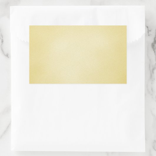 レトロの粗いベージュ背景 長方形シール (バッグ)