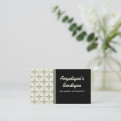 レトロの素晴らしい名刺、白黒 名刺 (スタンド正面)