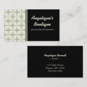 レトロの素晴らしい名刺、白黒 名刺 (正面/裏面)