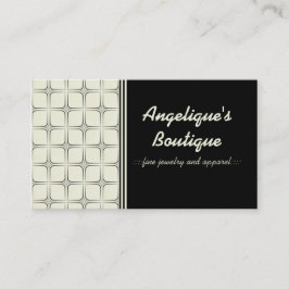 レトロの素晴らしい名刺、白黒 名刺