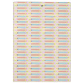 レトロの紫色のタイプライターの世紀半ばのモダンのカスタム クリップボード (裏面)