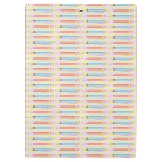 レトロの紫色のタイプライターの世紀半ばのモダンのカスタム クリップボード (裏面)