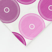 レトロの紫色はフィギュアスケート選手の女の子を一周します フリースブランケット (角)