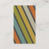 レトロの細い縦縞-スタイル1 名刺 (裏面)