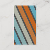 レトロの細い縦縞-スタイル5 名刺 (裏面)