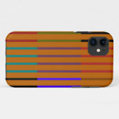 レトロの継ぎ目が無くストライプなパターン Case-Mate iPhoneケース (裏面(横))