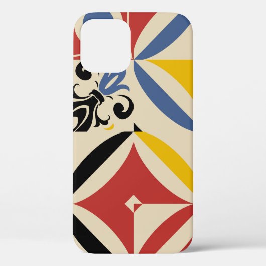 レトロの継ぎ目のないパタシンプルーン Case-Mate iPhoneケース (裏面)