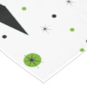 レトロの緑のダイヤモンド及びスターバストのテーブルクロス テーブルクロス (アングル)