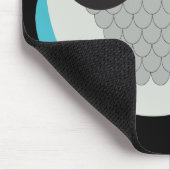 レトロの美しいフクロウ マウスパッド (コーナー)