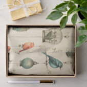 レトロの美しい鳥のデコパージュ 薄葉紙 (ギフト)