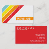 レトロの美容師 名刺 (正面/裏面)