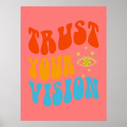 レトロの美的な壁の芸術のための女の子、トゥイーン、ティーン ポスター (正面)