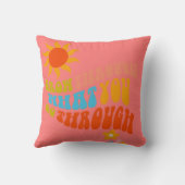 レトロの美的ワードアートのための女の子、トゥイーン、ティーン クッション (裏面)