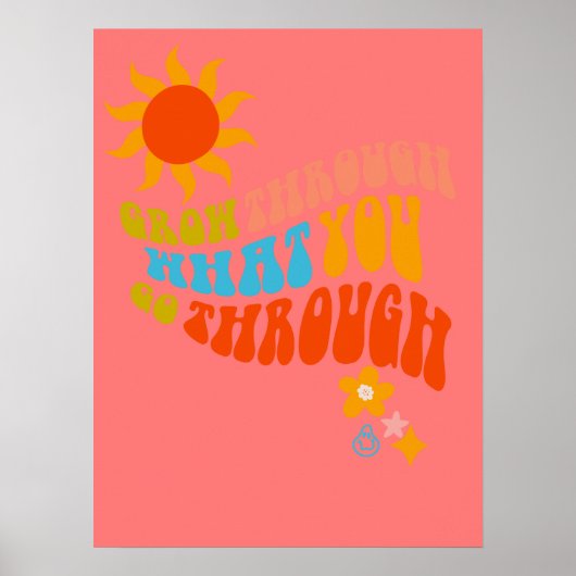 レトロの美的ワードアートのための女の子、トゥイーン、ティーン ポスター (正面)